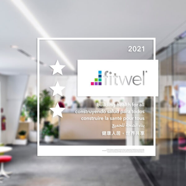 Fitwel White Translucent Sticker