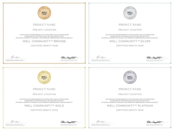 WELL COMMUNITY Certificates