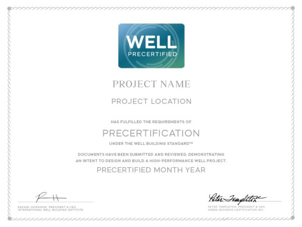 WELL Precertified v2 Certificates