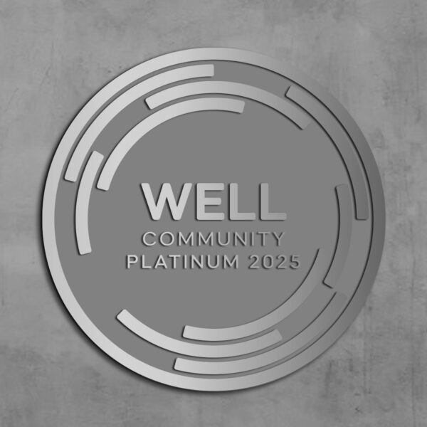 WELL COMMUNITY Plaque-Brushed Aluminum