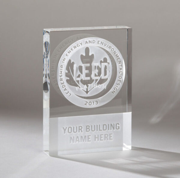 Crystal Dedication Plaque - Image 2