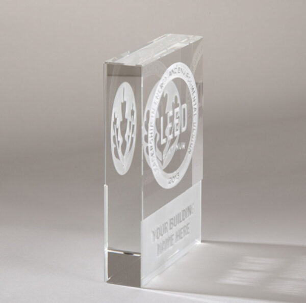 Crystal Dedication Plaque - Image 3