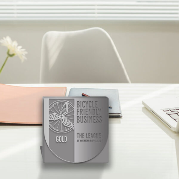 BICYCLE FRIENDLY AMERICA - ALUMINUM DESKTOP PLAQUE
