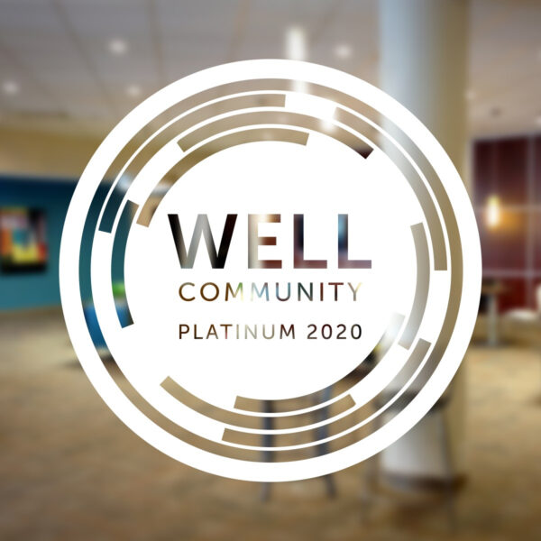 WELL COMMUNITY STICKER-WHITE TRANSLUCENT