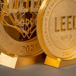 Gold Gilded Plaque Stand