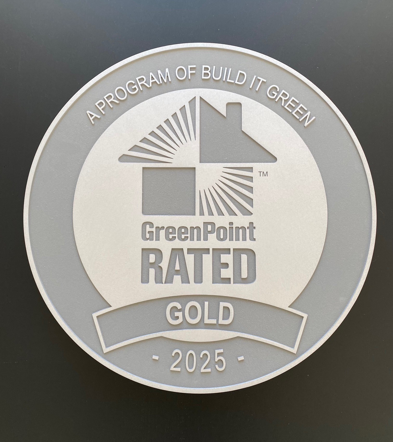 GreenPoint Rated Aluminum Plaque
