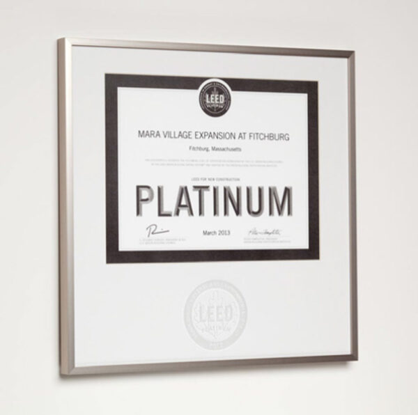 Aluminum Framed Certificate with Laser Etched Glass